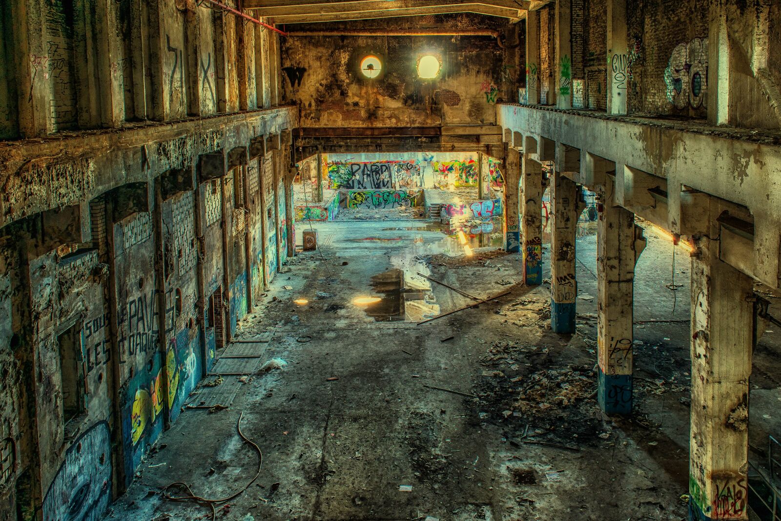 Nikon D3300 sample photo. Lost places, factory, hall photography