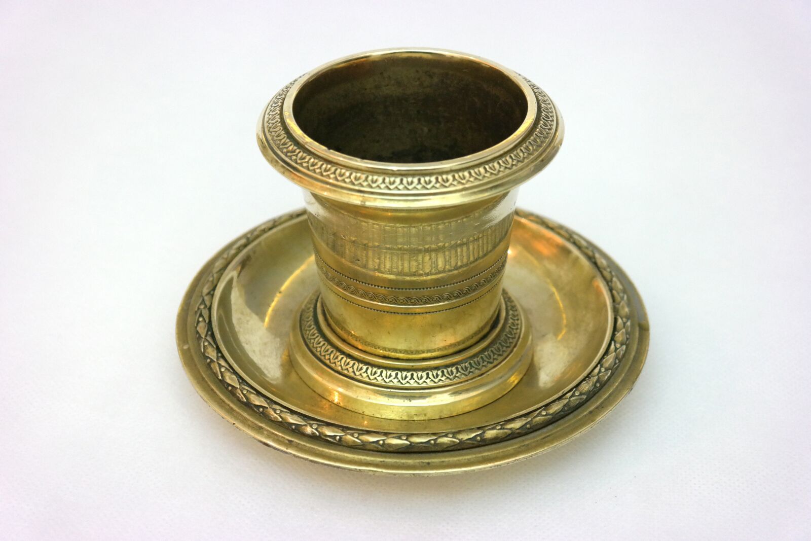 Samsung NX300 sample photo. Inkwell, antique, bronze photography