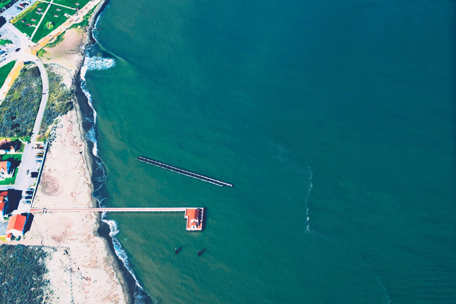 Nikon D3300 sample photo. Aerial, coast, daylight, dock photography