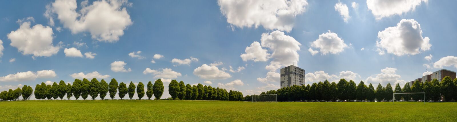 Nikon D300 sample photo. Sports field, panorama, banner photography