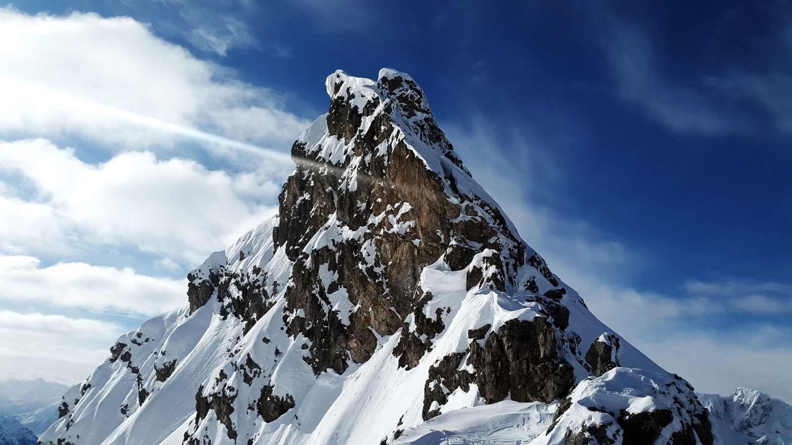 Samsung Galaxy Alpha sample photo. Summit, mountain, snow photography