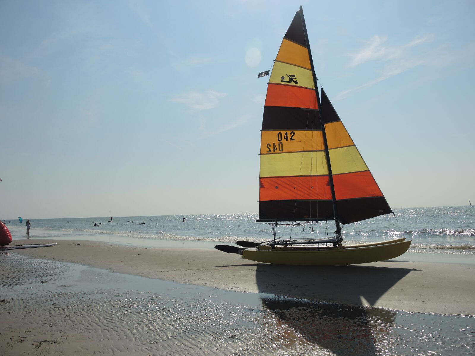 Nikon Coolpix P7700 sample photo. Catamaran, north sea, sail photography