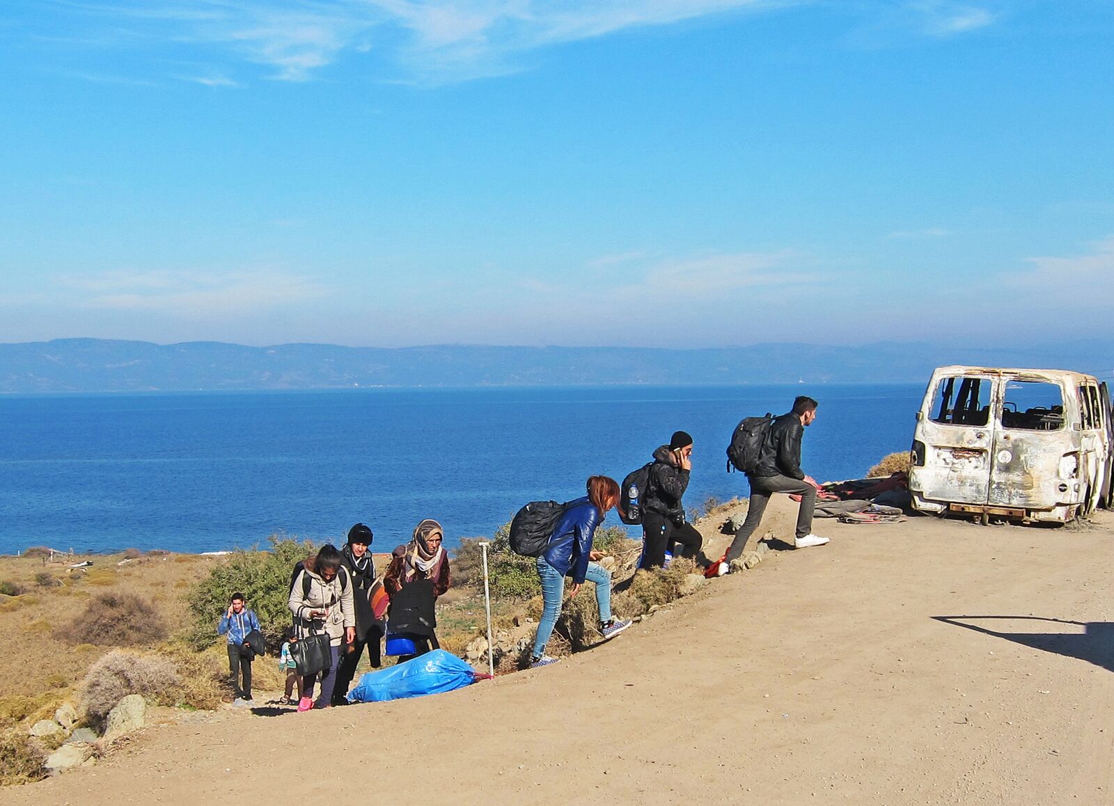 Canon PowerShot S95 sample photo. Syria, refugees, greece photography