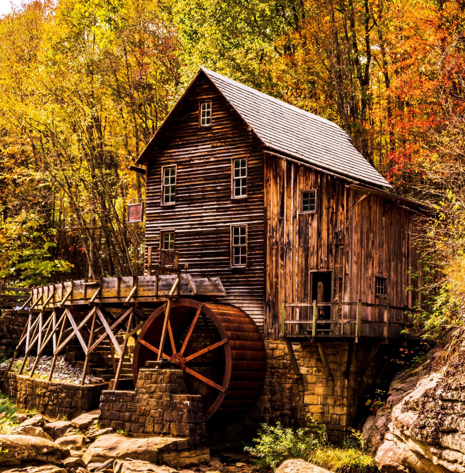 Nikon D850 sample photo. Fall, wv, grist mill photography