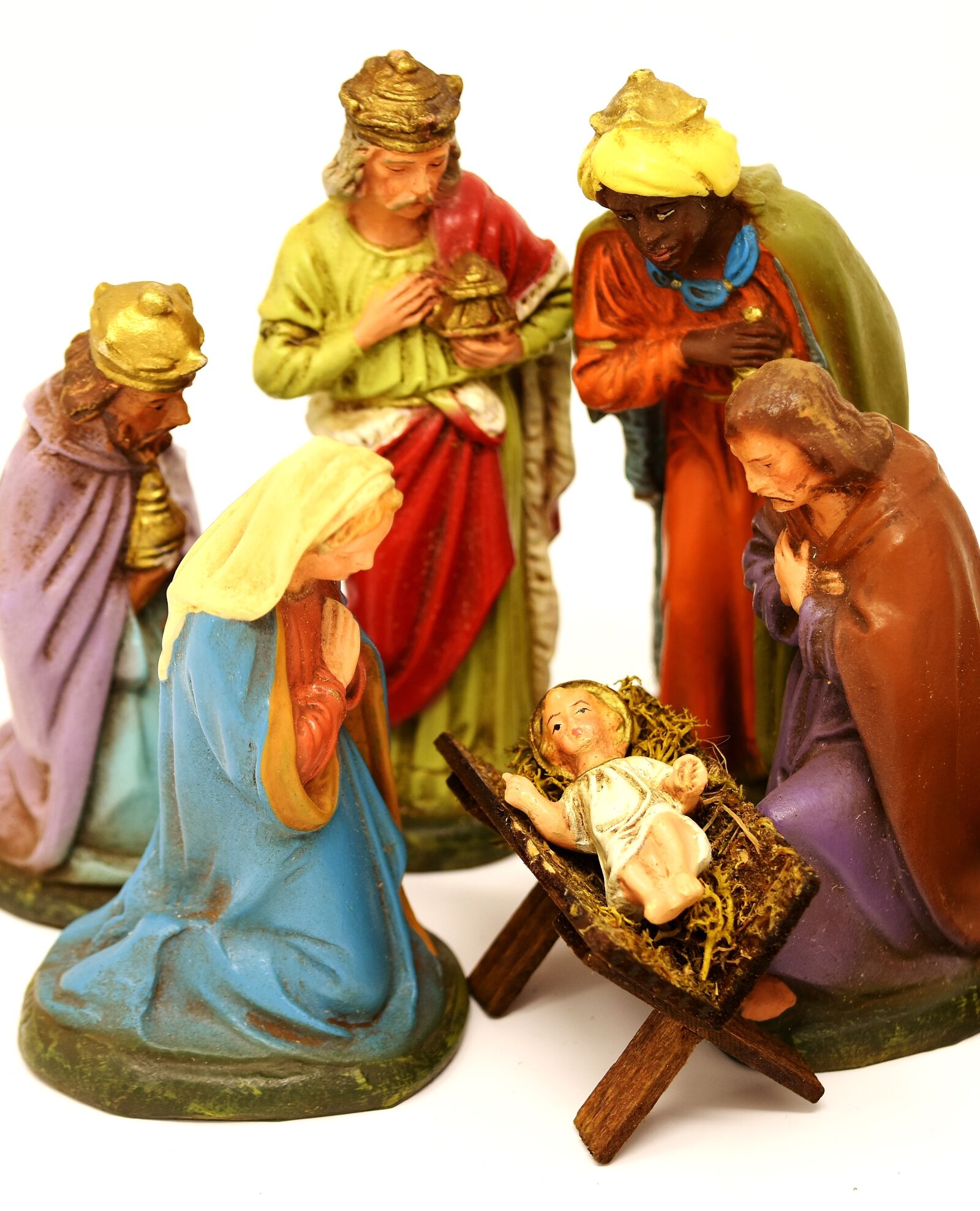 Nikon D7200 sample photo. Christmas crib figures, christmas photography