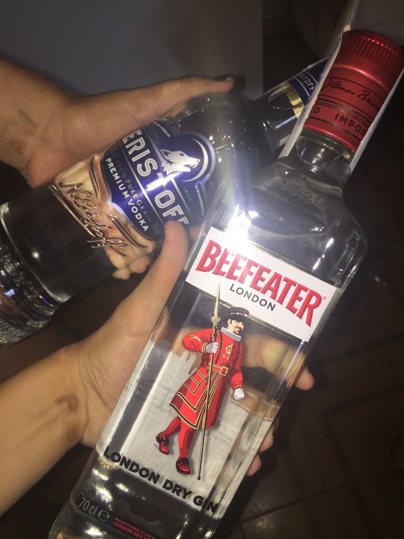 iPhone 6 back camera 4.15mm f/2.2 sample photo. Alcohol, eristoff, beefeather photography