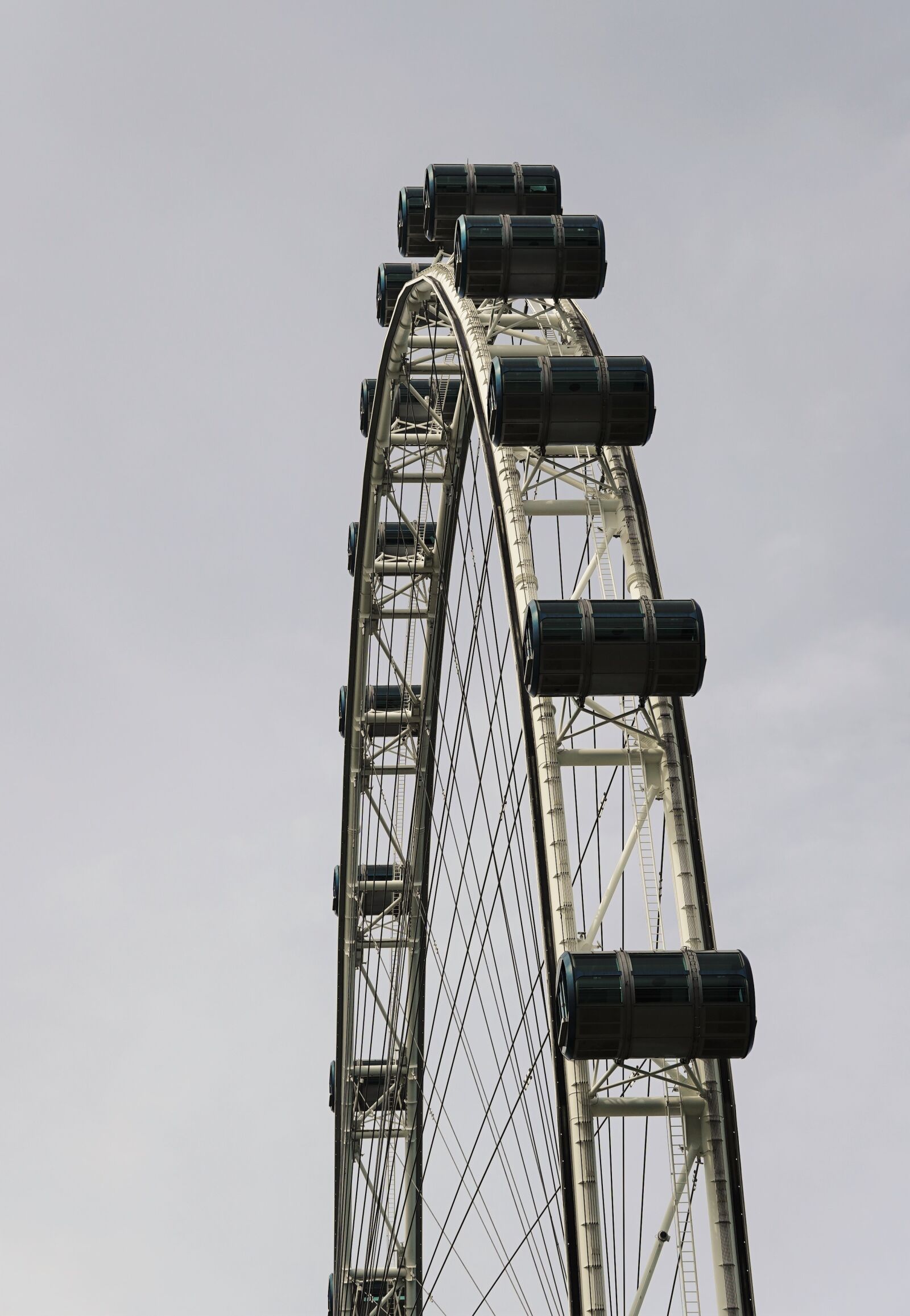Sony a7 III sample photo. Ferris wheel, singapore, architecture photography