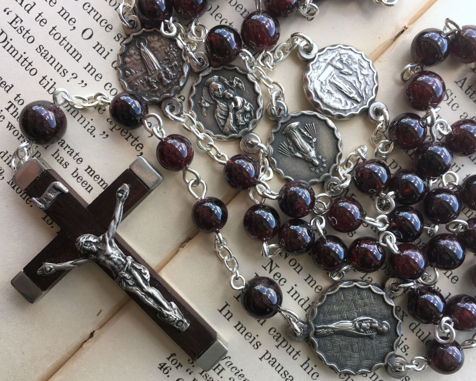 Apple iPhone 6s sample photo. Rosary, beads, book photography