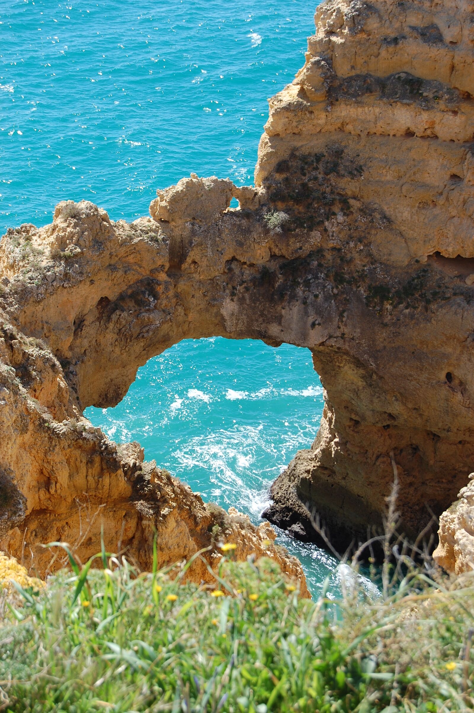Nikon D40 sample photo. Grotto, water, teal photography
