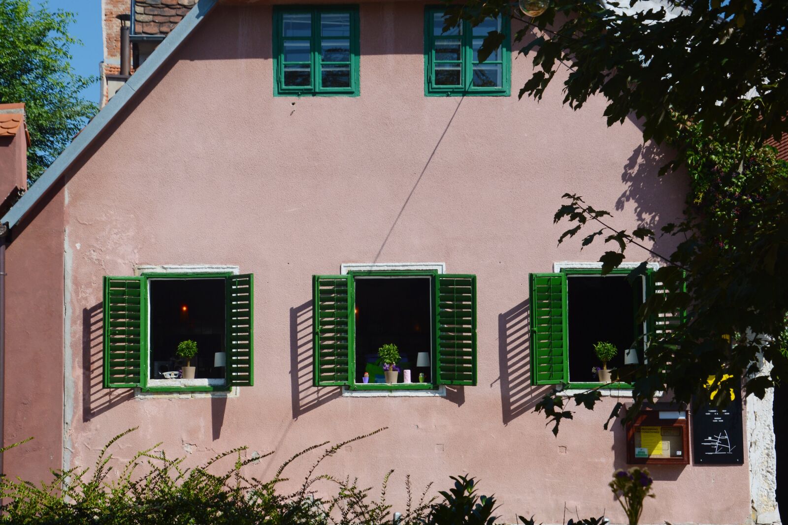 Nikon D5200 sample photo. Three window, flower, house photography