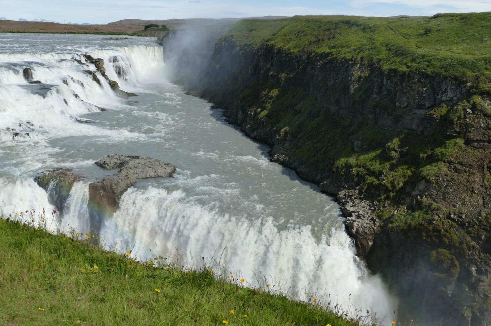 Panasonic Lumix DMC-FZ1000 sample photo. Iceland, gullfoss, waterfall photography