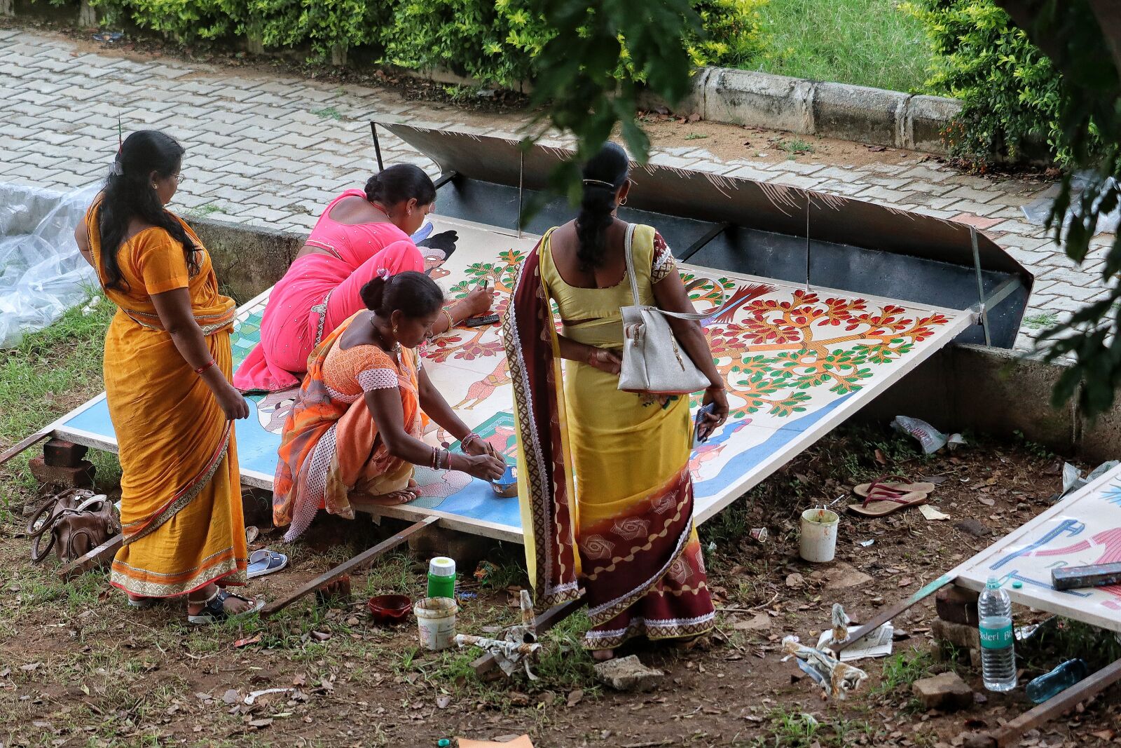 Canon EOS M50 (EOS Kiss M) sample photo. India, art, painters photography