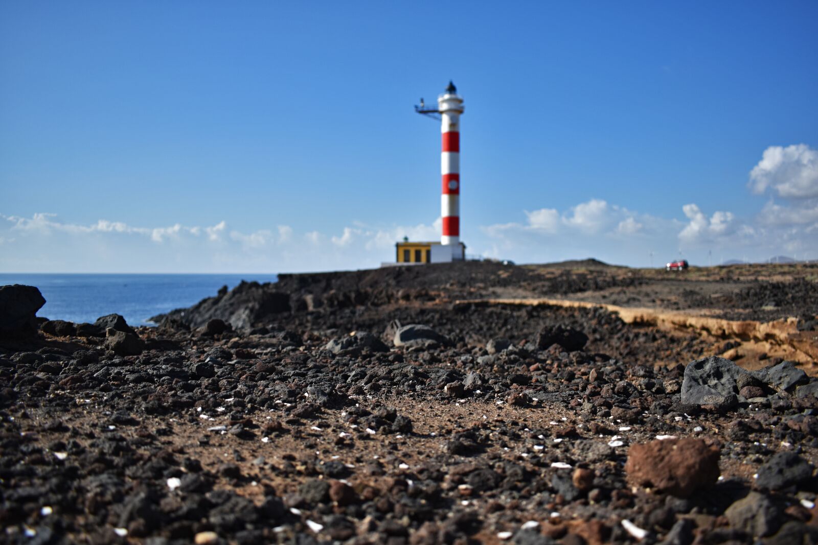 Nikon D5600 sample photo. Lighthouse, sea, lava photography