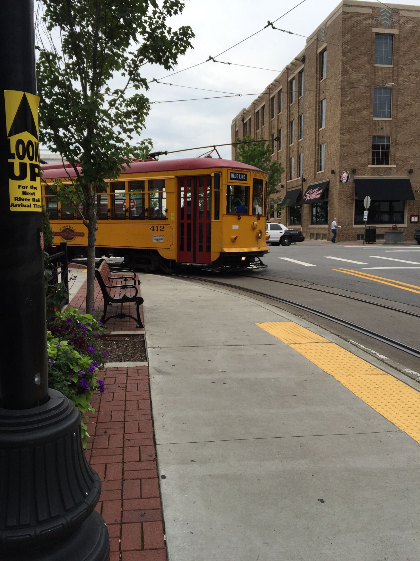 iPhone 6 Plus back camera 4.15mm f/2.2 sample photo. Rail, street, transportation, trolley photography