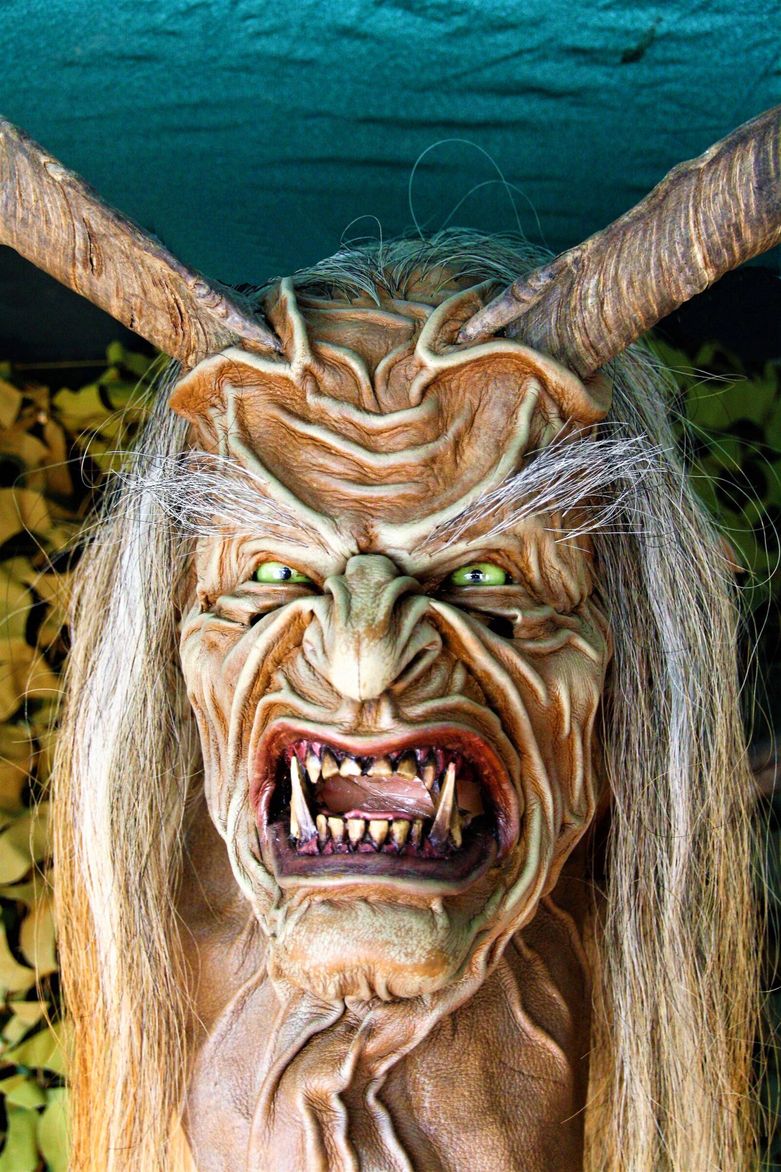 Canon EOS 1000D (EOS Digital Rebel XS / EOS Kiss F) sample photo. Mask, devil, krampus photography