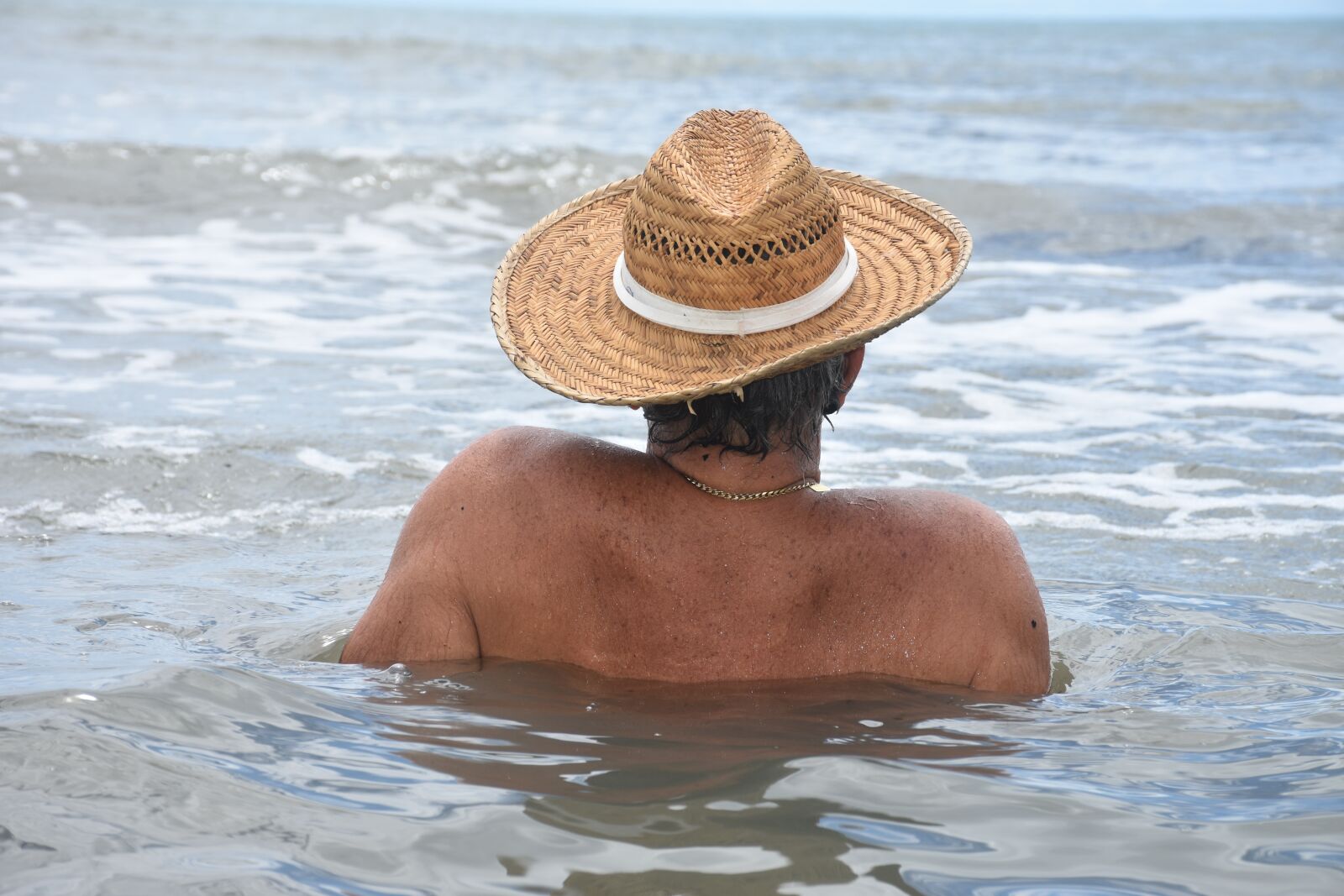 Nikon D7200 sample photo. Loneliness, hat, man photography