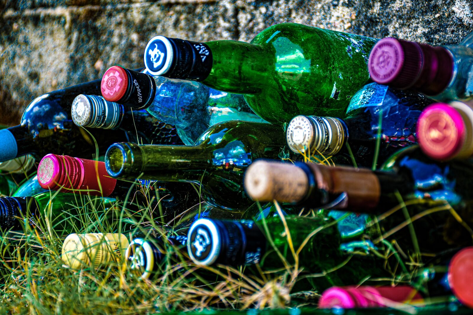 Nikon D7500 sample photo. Bottles, glass, art photography