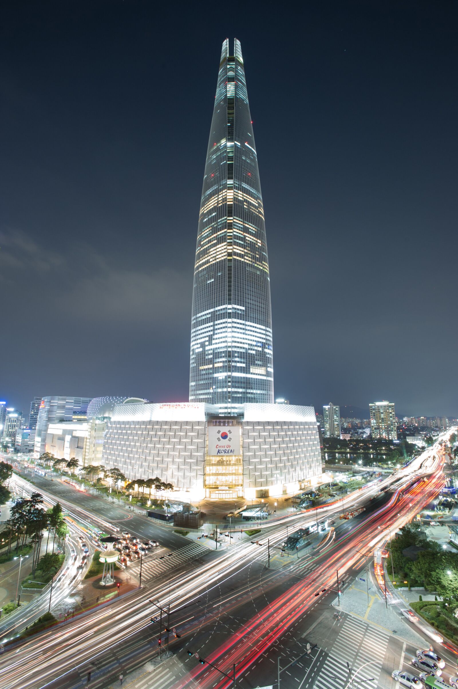 Nikon D3S sample photo. Night view, seoul, jamsil photography