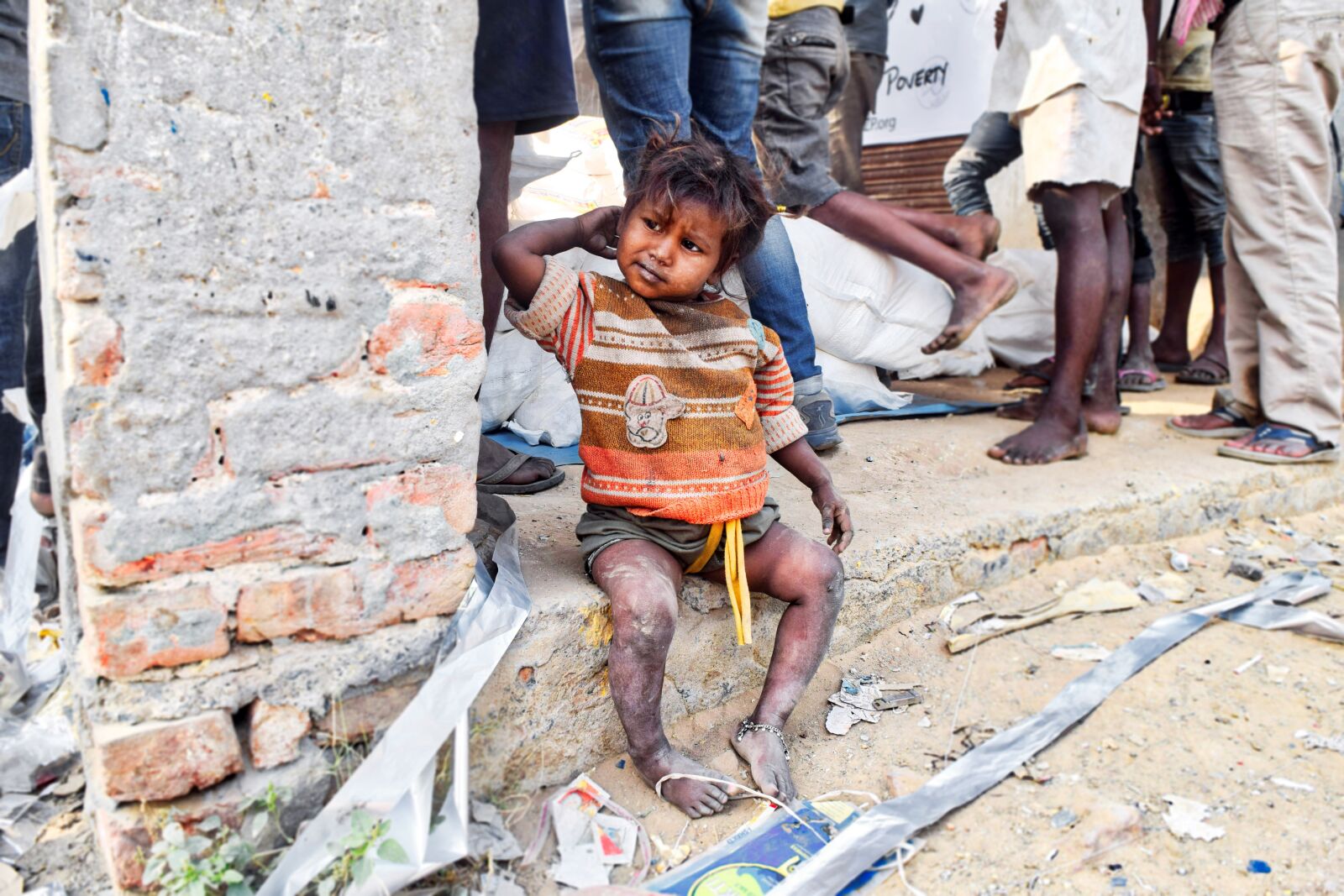 Nikon D3300 sample photo. Poor, slums, girl photography