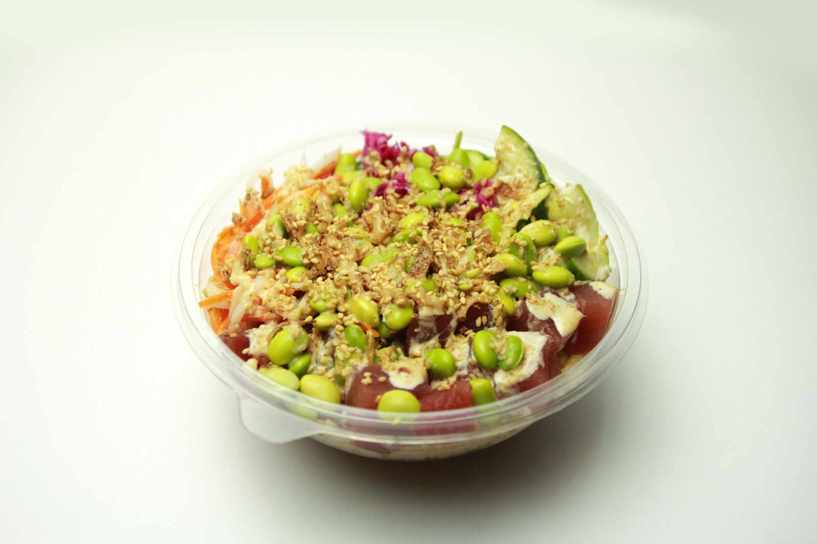 Canon EOS 60D sample photo. Tuna poke, poke bowl photography