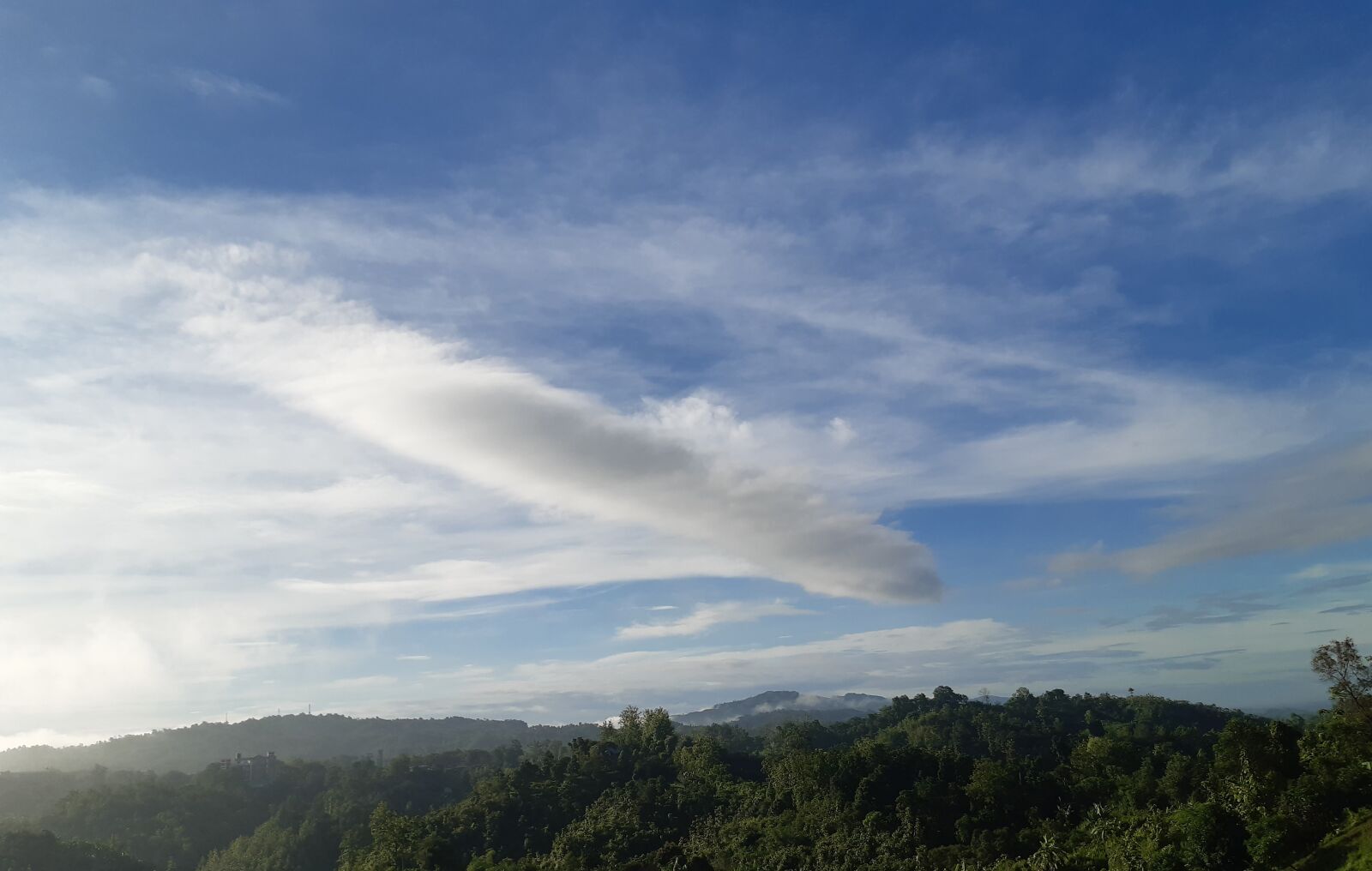 Samsung Galaxy A30 sample photo. Blue sky, nature, storm photography