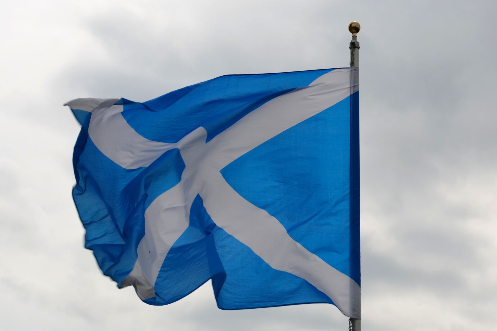 Nikon D5100 sample photo. Flag, scotland, blue photography