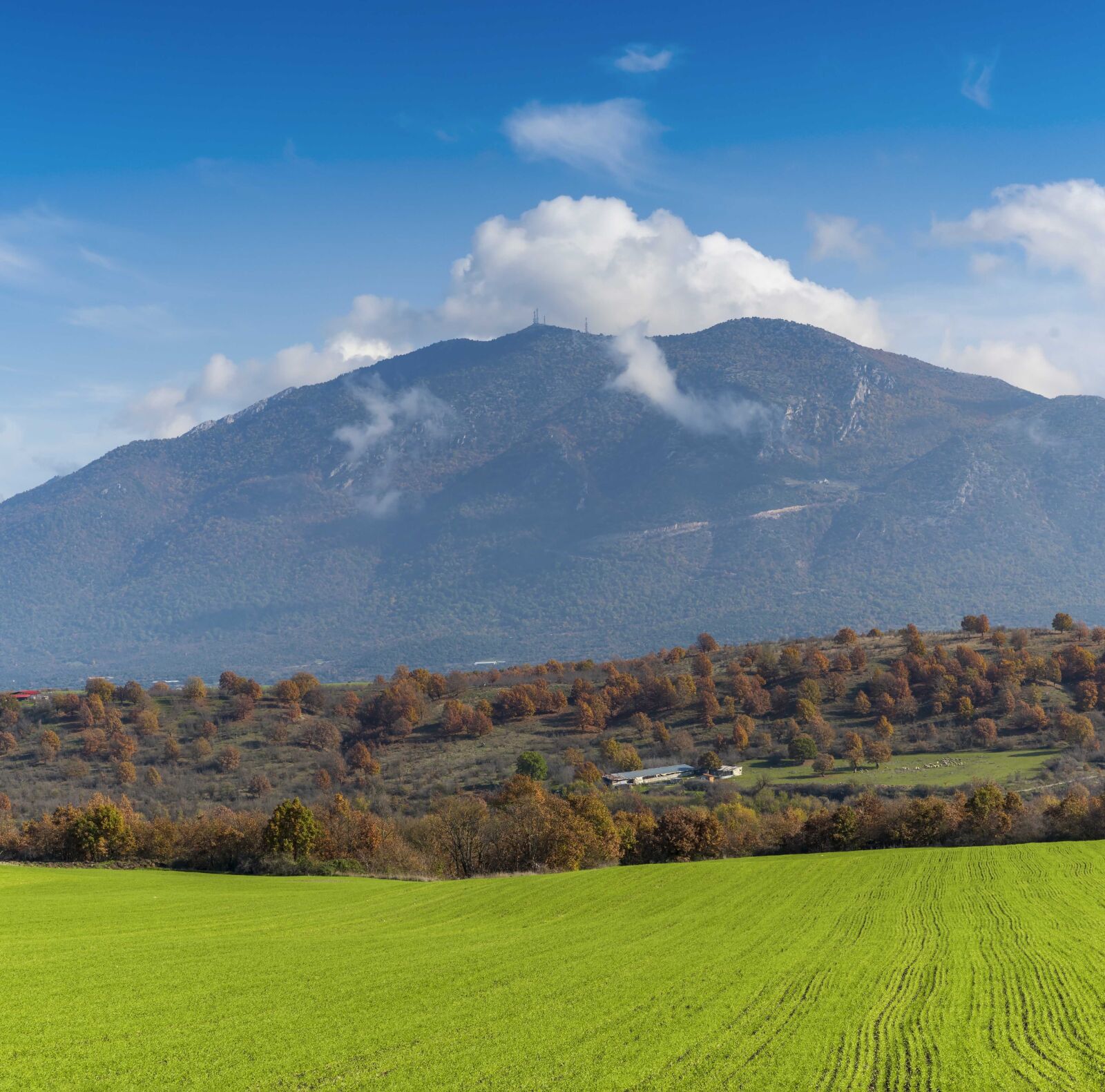 Tamron SP 24-70mm F2.8 Di VC USD sample photo. Mountain, green, fields photography