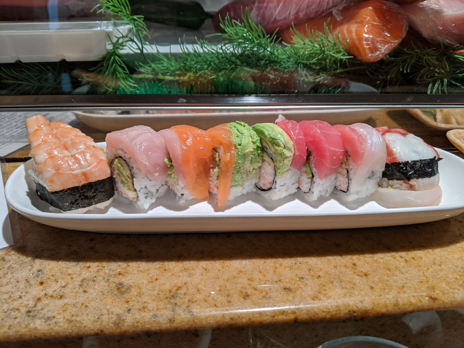 Google Pixel 3 sample photo. Sushi, food, rolls photography