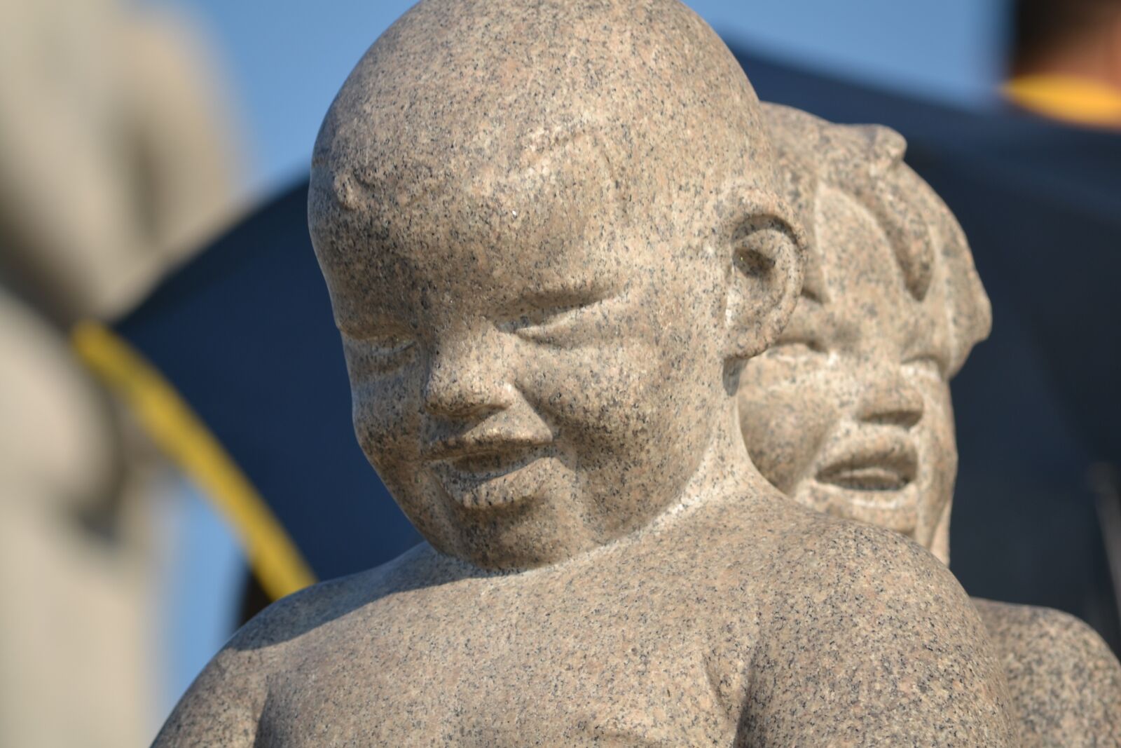 Nikon D3100 sample photo. The statue of, children photography