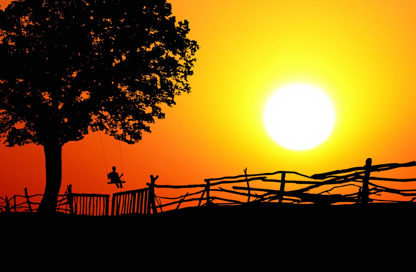 Panasonic Lumix DMC-FZ200 sample photo. Sunset, swing, child photography
