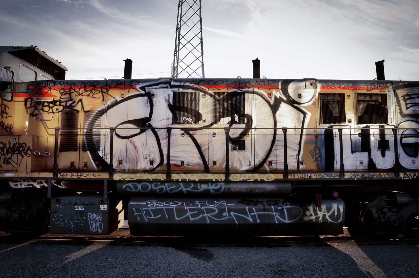 Nikon D7000 sample photo. Graffiti train, train, la photography