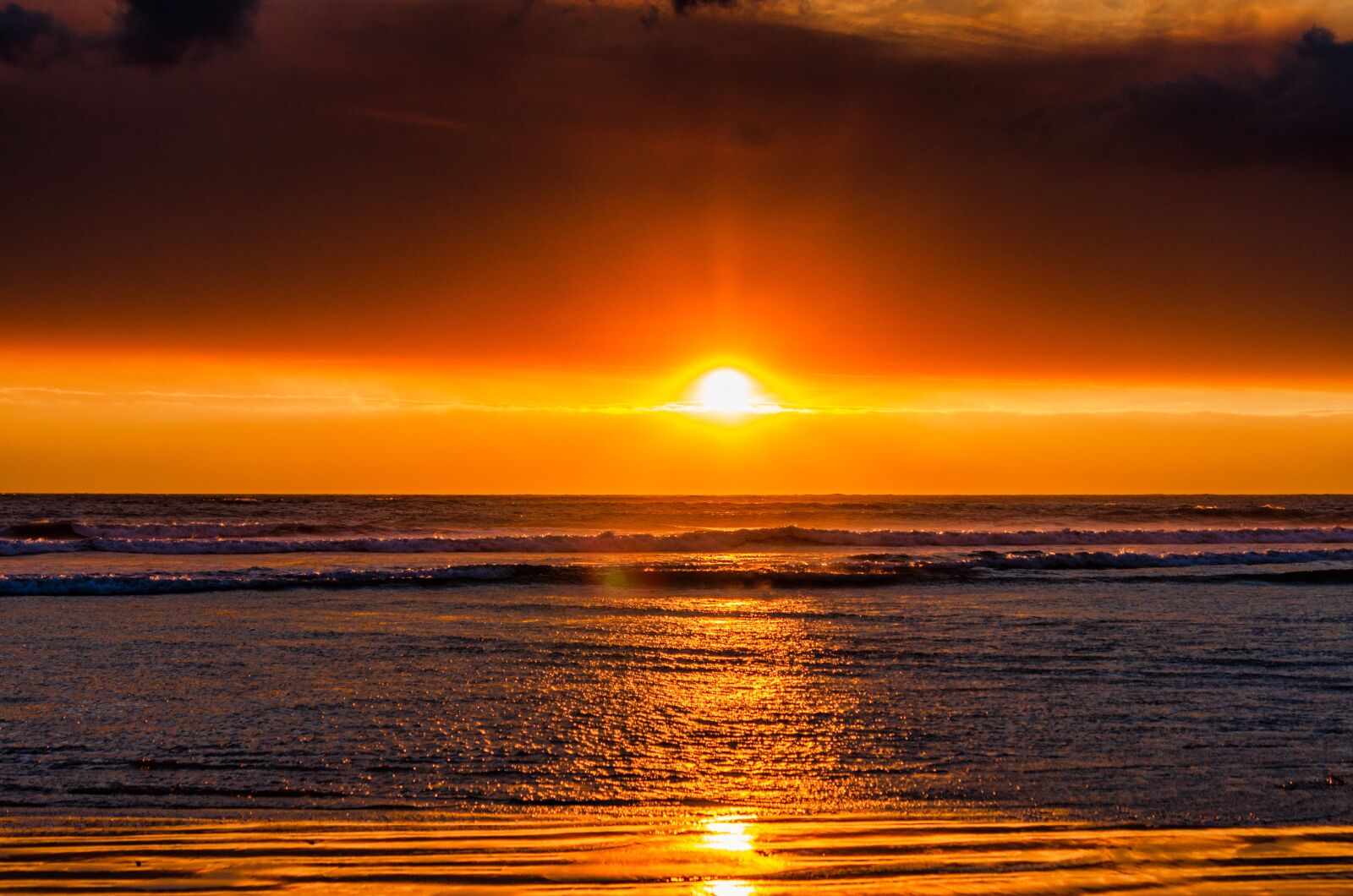 Nikon D7000 sample photo. Sunset, ocean, clouds photography