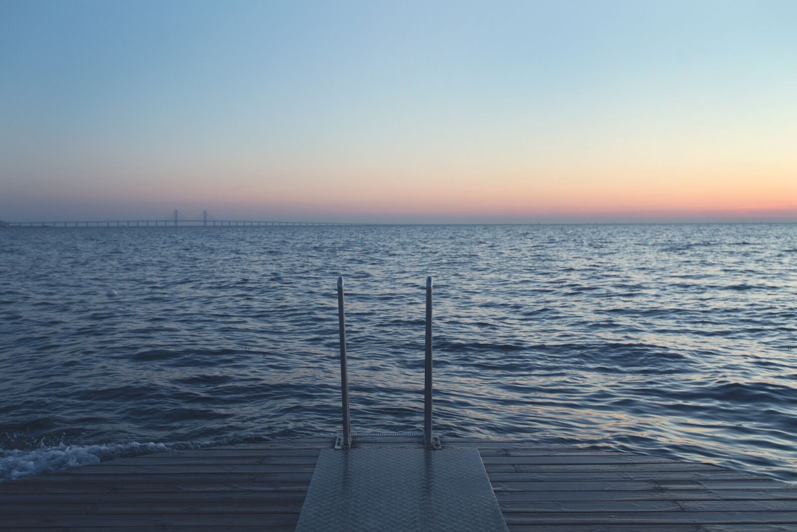 Canon EOS 6D sample photo. Dock, ladder, lake photography