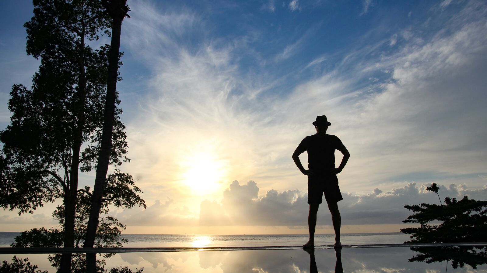 Canon EOS 60D sample photo. Silhouette, man, sea photography