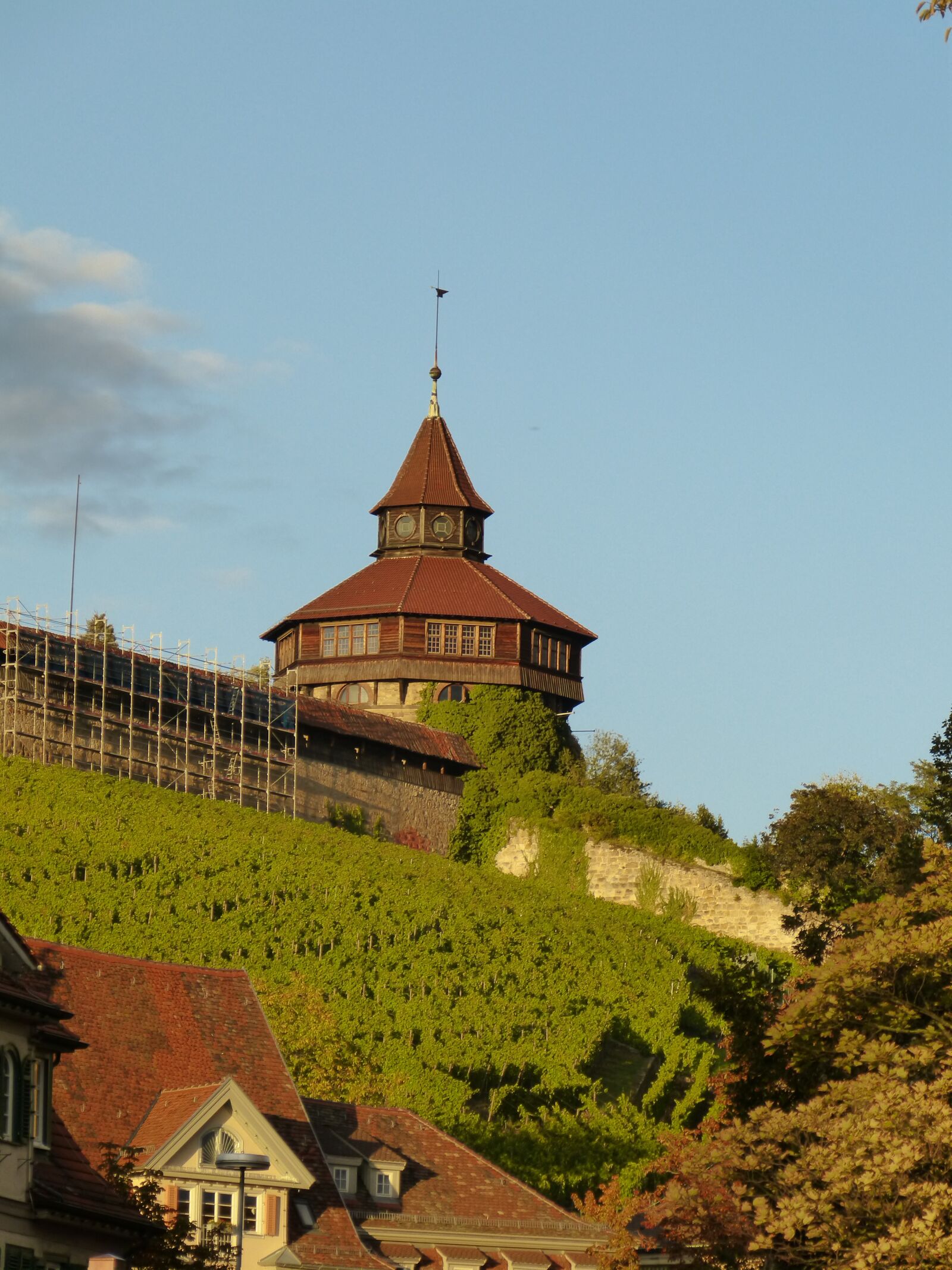 Panasonic DMC-FZ62 sample photo. Esslingen, castle, castle wall photography