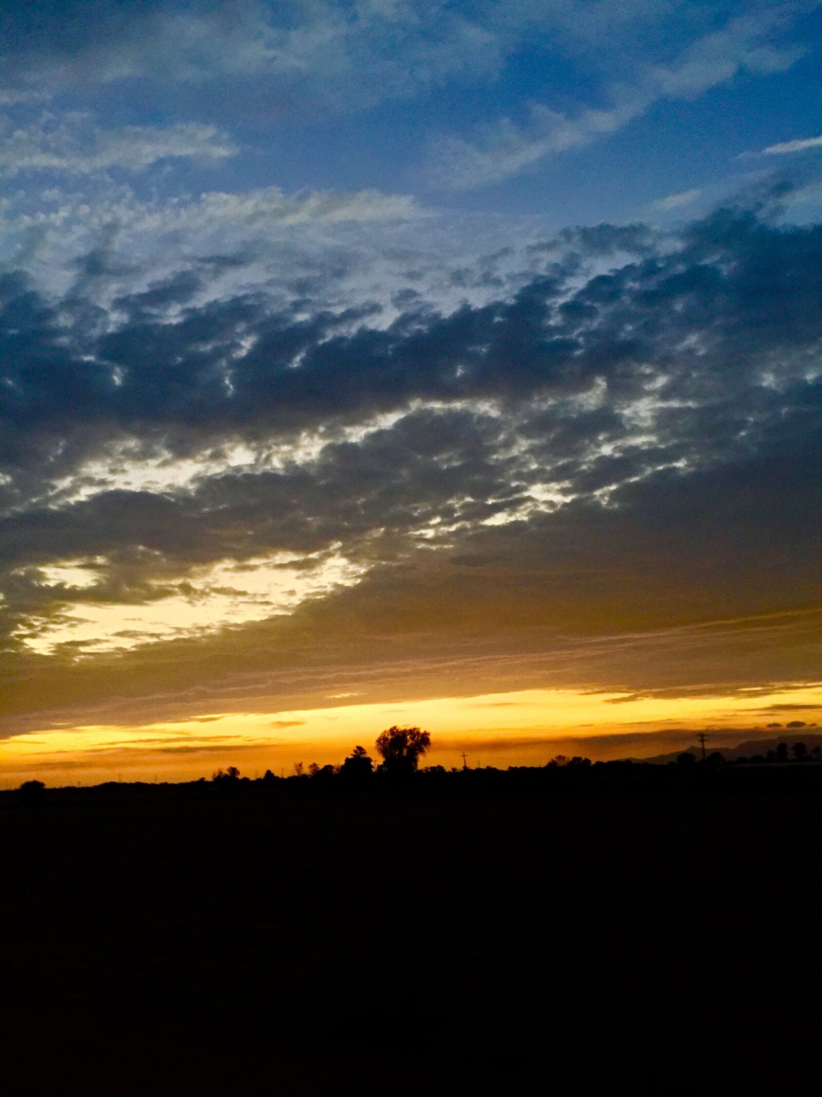 Apple iPhone 6 Plus sample photo. Sunset, clouds, landscape photography