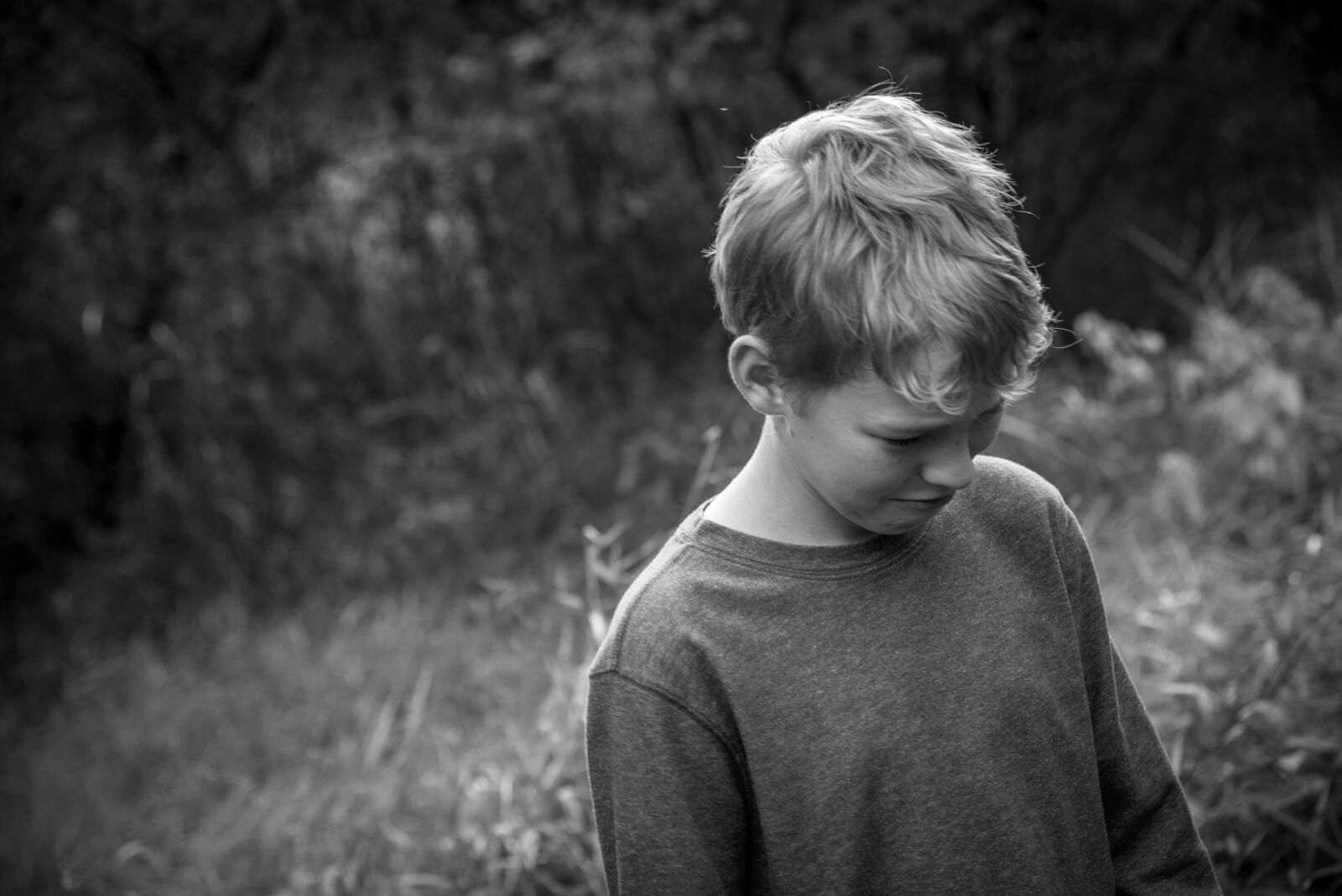 Nikon D750 sample photo. Boy, sad, black and photography