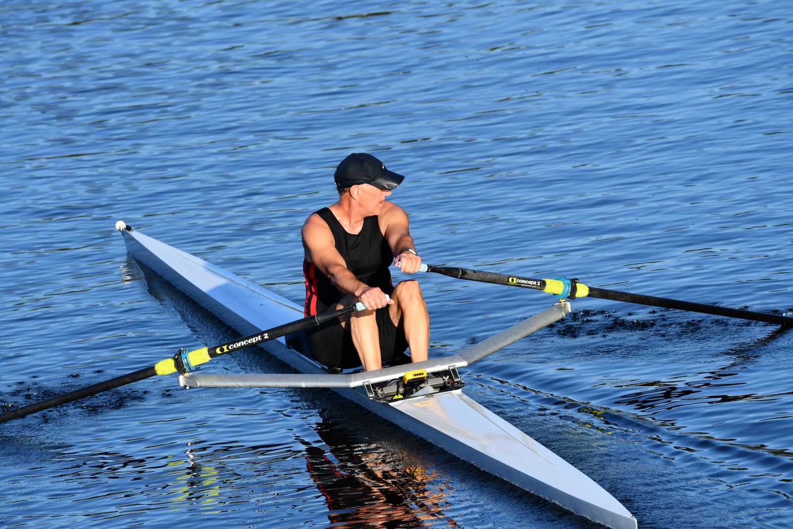 Nikon D7500 sample photo. Rowing, single, older photography