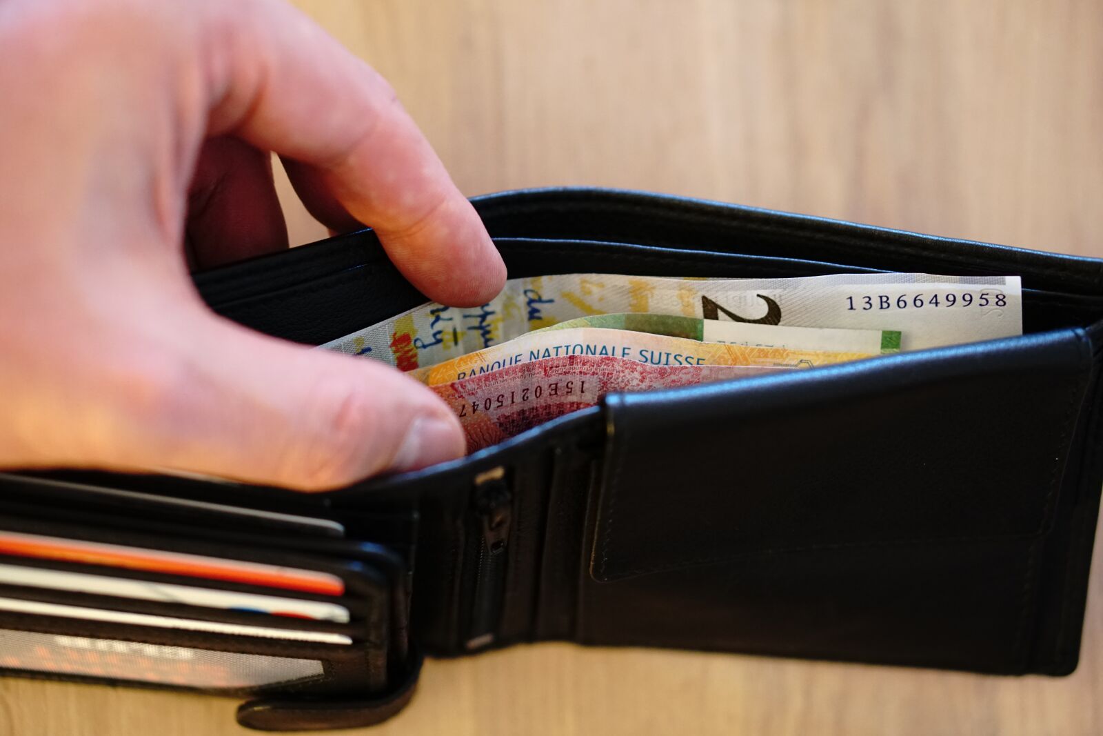 Sony a6300 + E 50mm F1.8 OSS sample photo. Wallet, money, purse photography