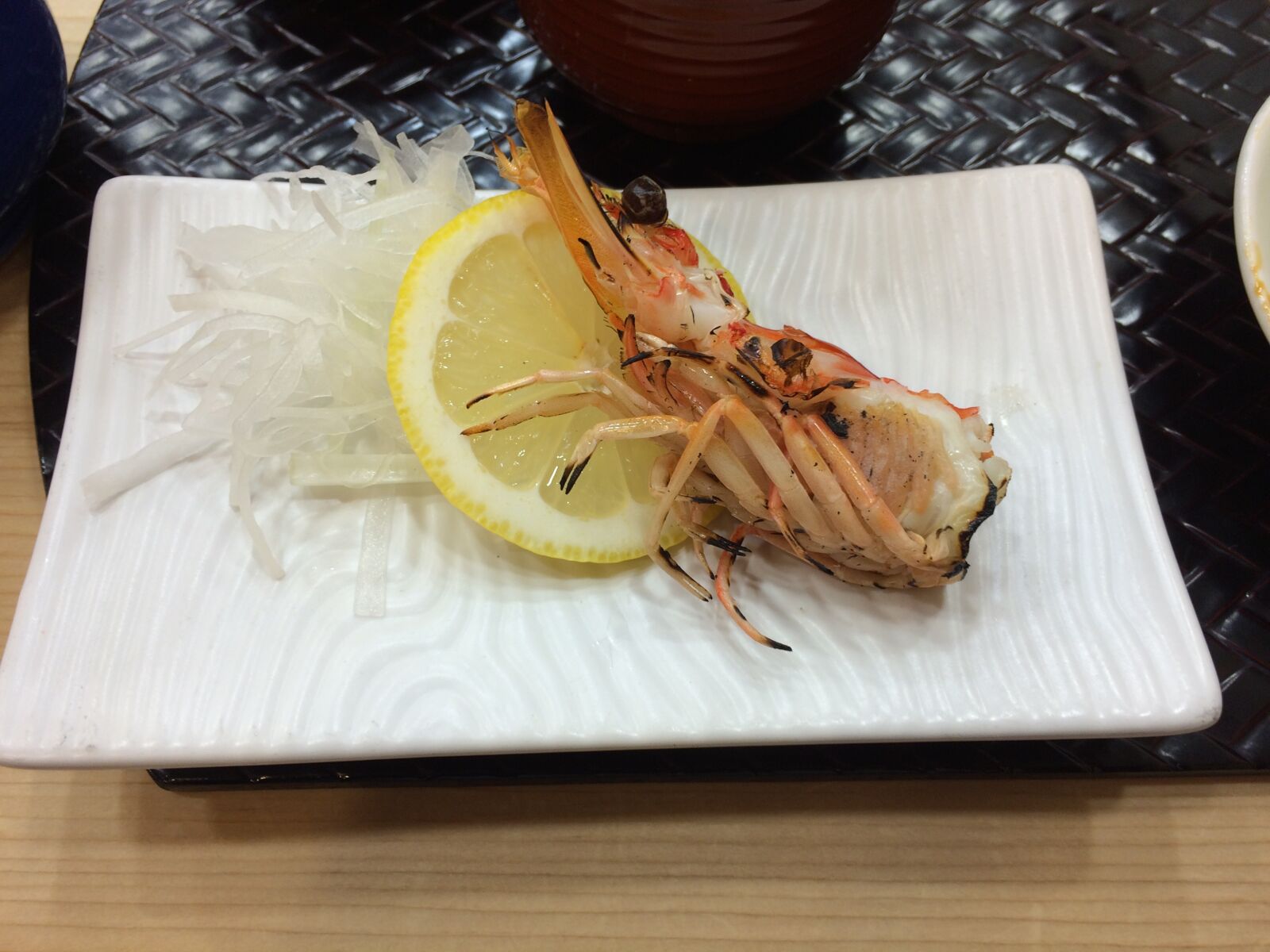 iPhone 5s back camera 4.15mm f/2.2 sample photo. Gourmet, seafood, shrimp photography