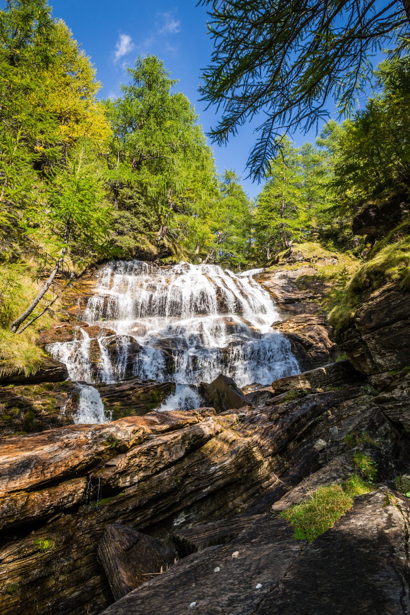 Nikon D3100 sample photo. Waterfall, alps, river photography