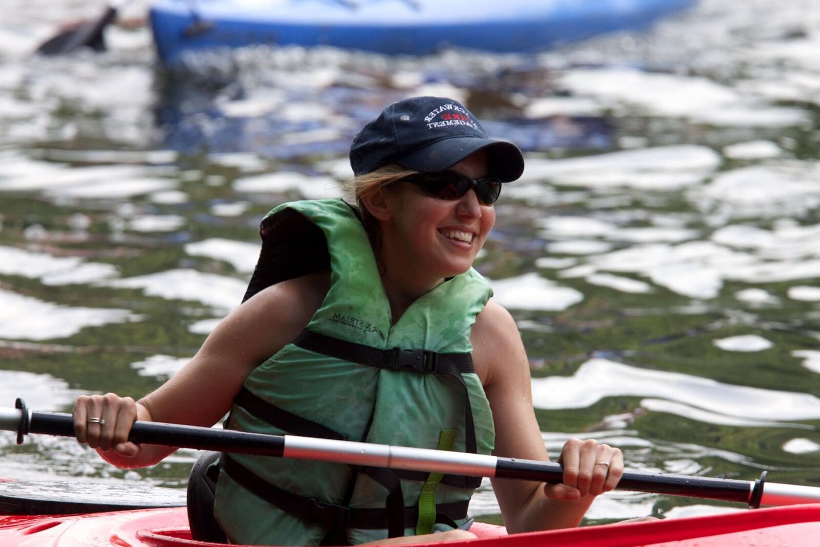 Canon EOS 50D sample photo. Pretty, girl, kayaking, sport photography