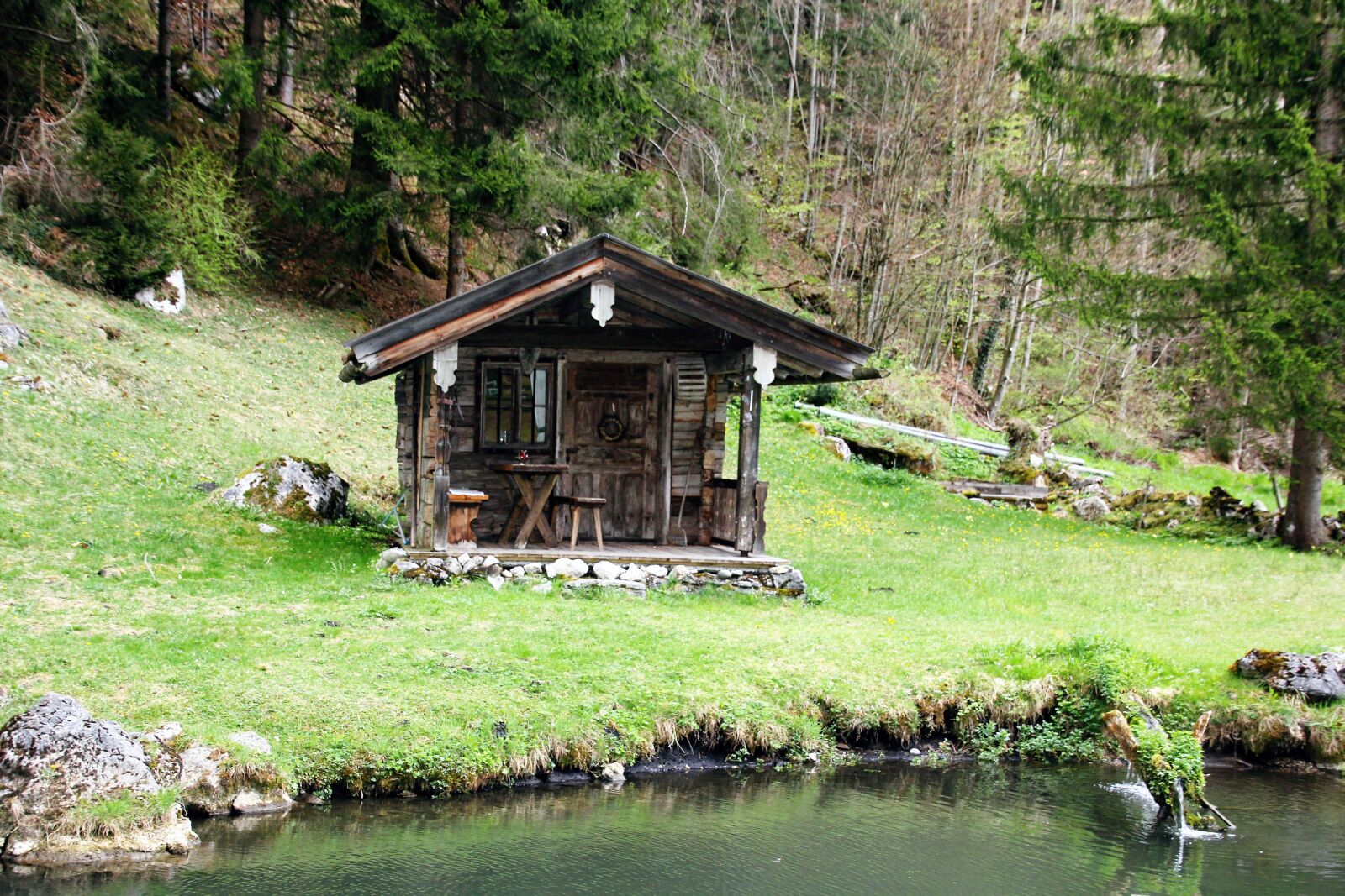 Canon EOS 60D + Tamron 16-300mm F3.5-6.3 Di II VC PZD Macro sample photo. Alm, alpine hut, nature photography