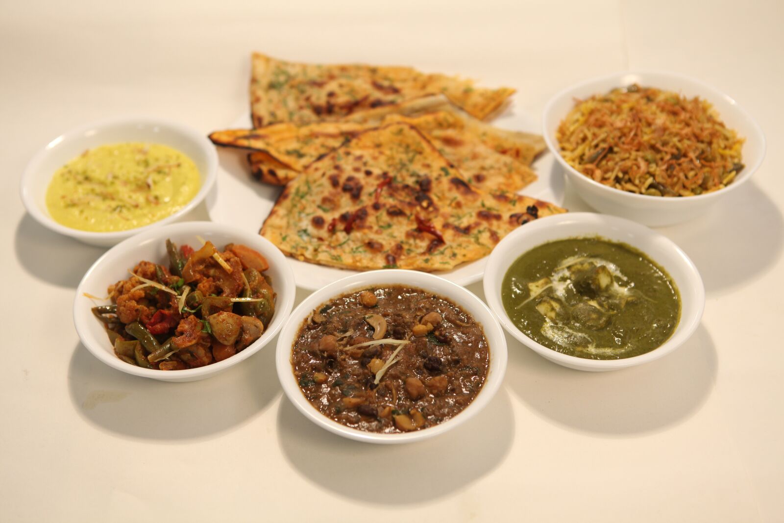 Canon EOS 5D Mark II sample photo. Indian food, thali, vegetarian photography