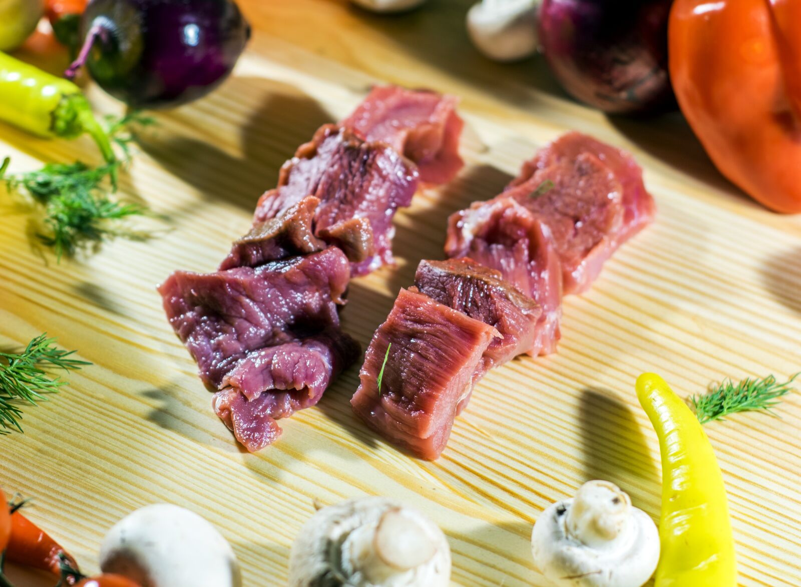 Nikon D5300 sample photo. Goat's flesh, forcemeat, meat photography