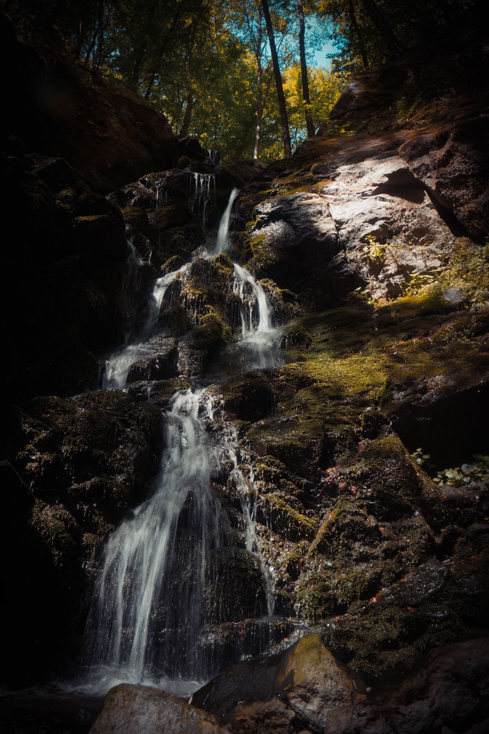 Sony a6400 + Sigma 16mm F1.4 DC DN | C sample photo. Waterfall, forest, river photography