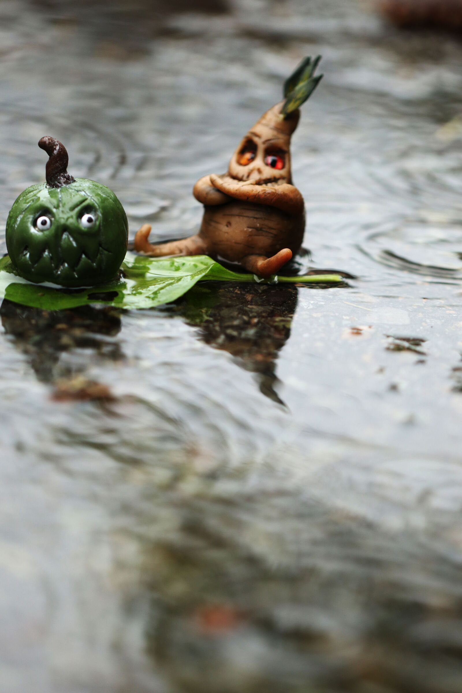 Canon EOS 7D Mark II sample photo. Water, leaf, figures photography