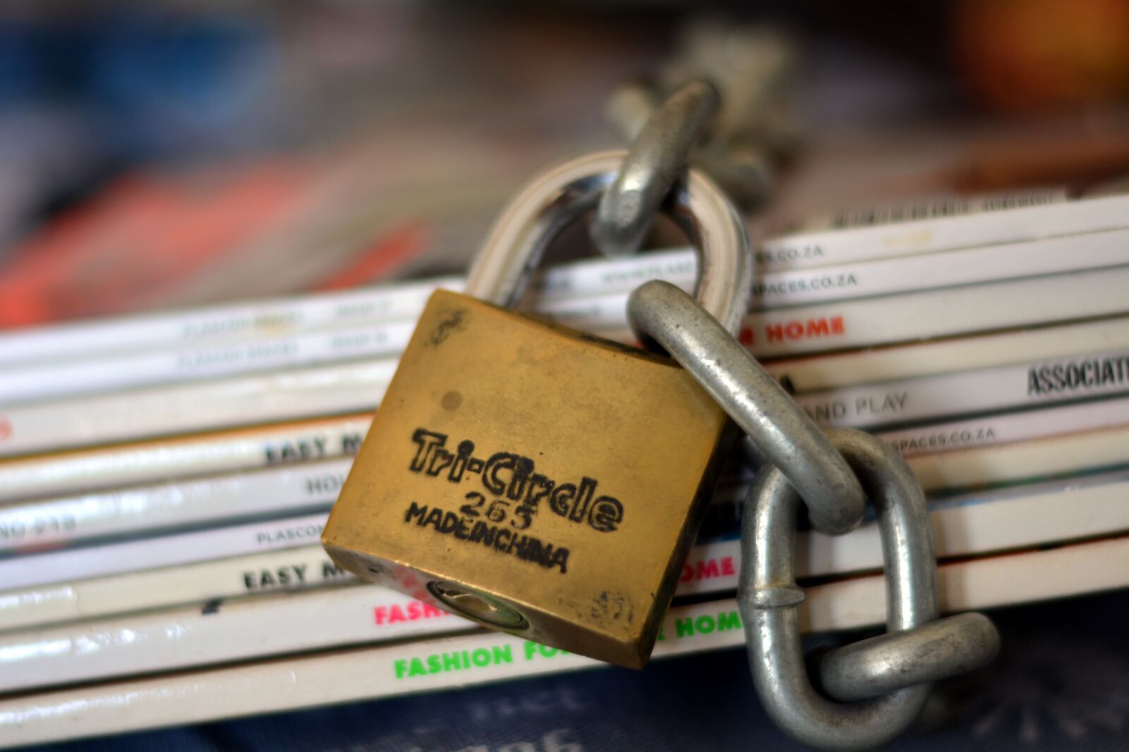 Nikon D5200 sample photo. Chained magazines, safe, secure photography