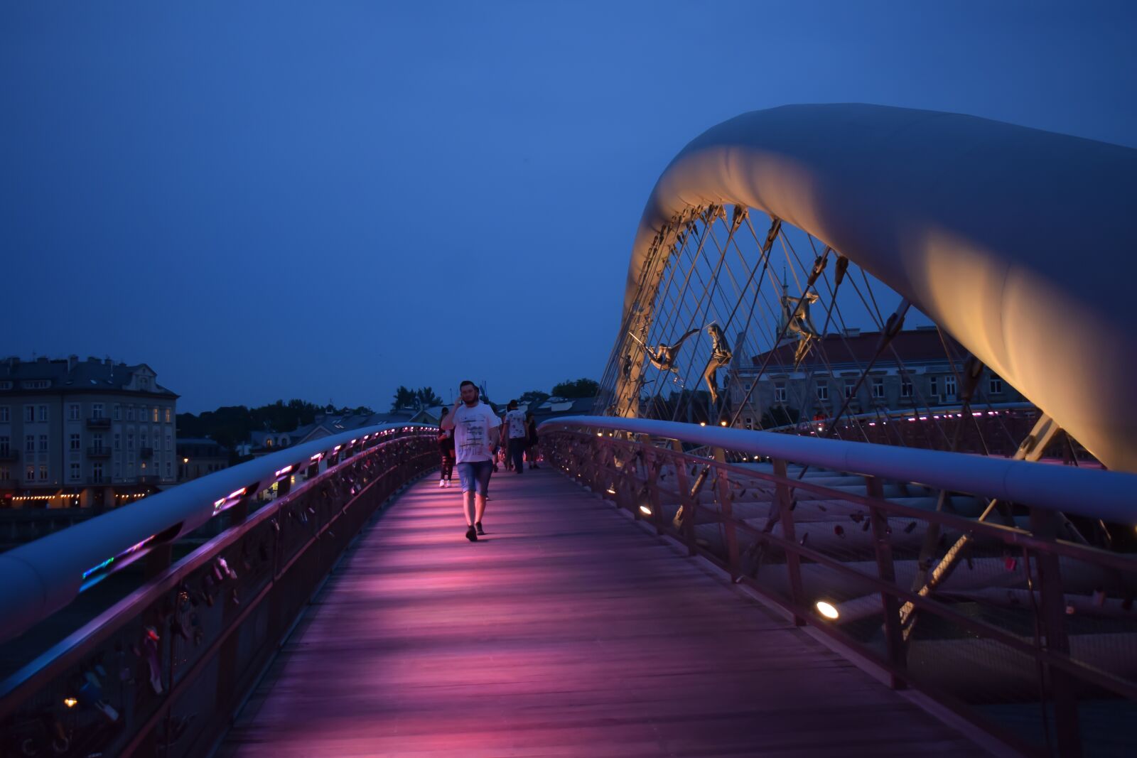 Nikon D3300 sample photo. Bridge, night, city photography