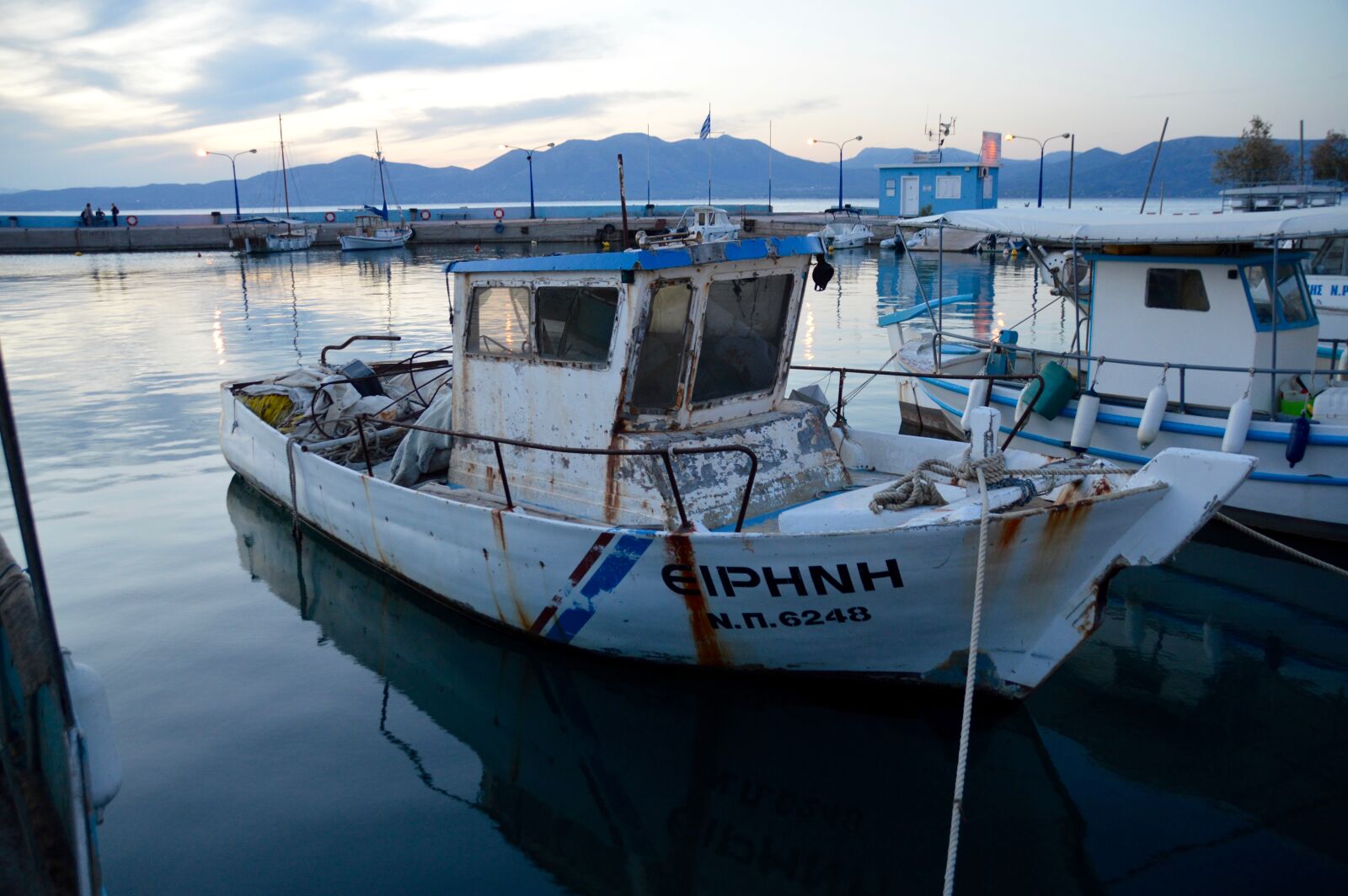 Nikon D3200 sample photo. Fishing, boat, greece, kalamos photography